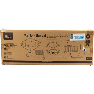 Vigatoys https: www.cchobby.nl viga-houten-activiteitenbord-met-olifant-afm-91x32x4-6-cm-1-stuk