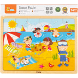 Https: www.cchobby.nl viga-seizoenen-viga-houten-puzzel-de-seizoenen-zomer-afm-30x22-5-cm-24-delen-1-stuk - afbeelding 2