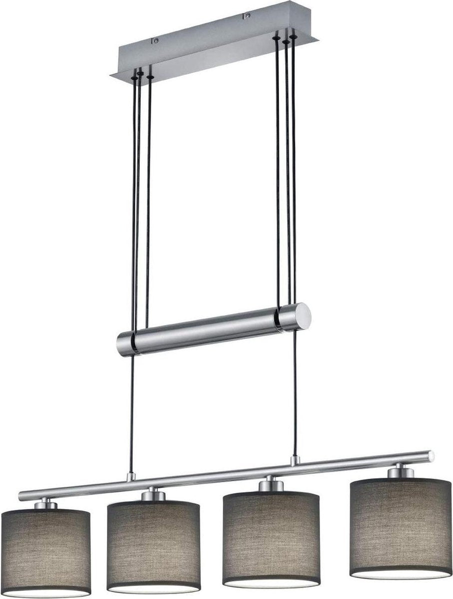 Trio garda - hanglamp - nikkel mat - excl. 4x e14 28w