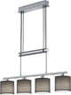 Trio garda - hanglamp - nikkel mat - excl. 4x e14 28w