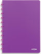 Atoma trendy schrift, ft a4, 144 bladzijden, geruit 5 mm, transparant paars