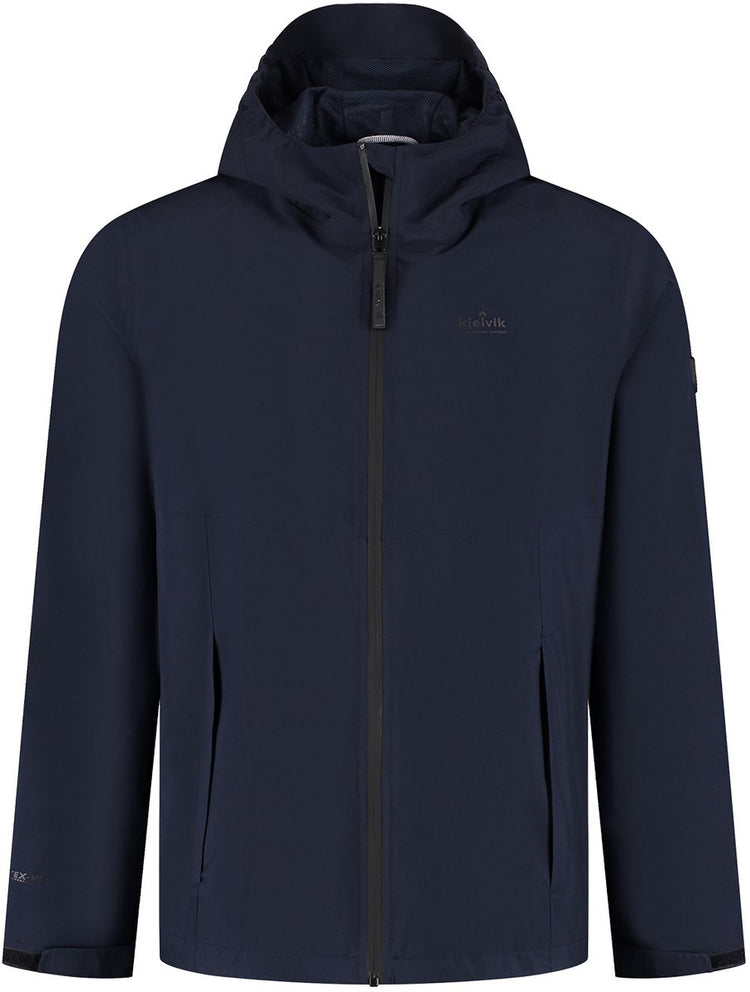 Kjelvik outdoorjas kiron donkerblauw