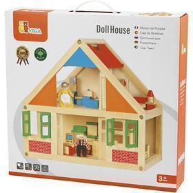 Http: www.cchobby.nl viga-houten-poppenhuis-afm-43x40x27-cm-1-stuk