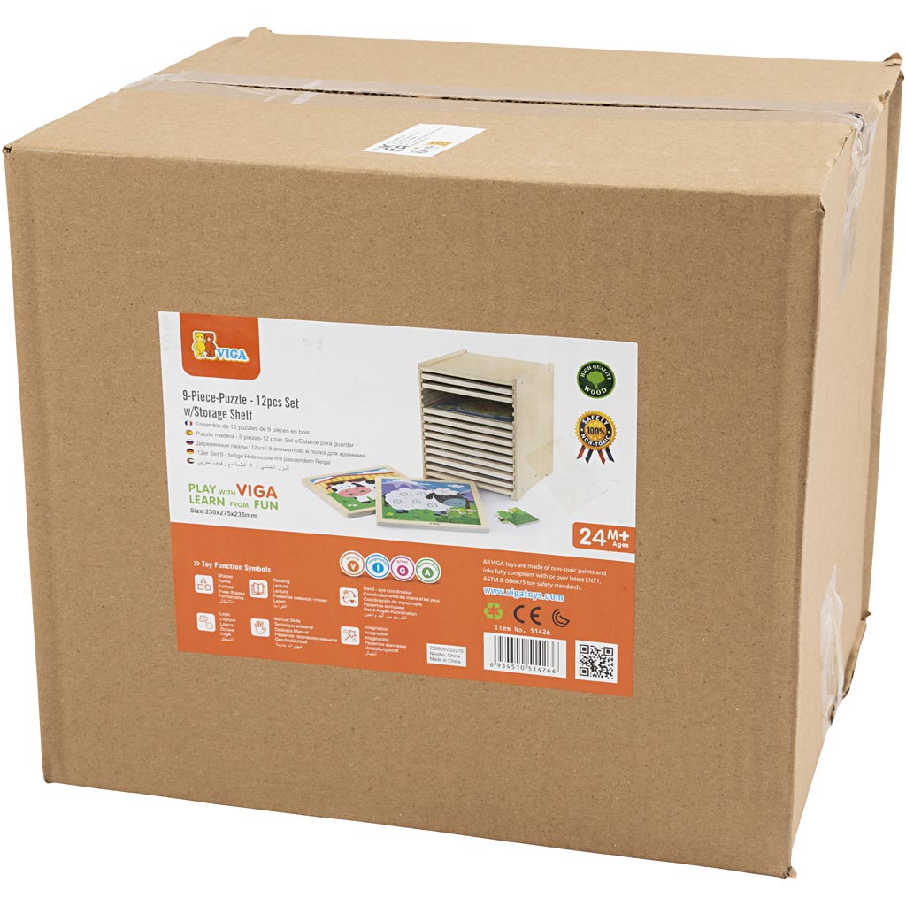 Https: www.cchobby.nl viga-puzzelrek-met-12-puzzels-afm-23x27-5x23-5-cm-12x9-delen-12-onderdelen-1-set