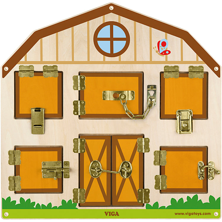 Https: www.cchobby.nl viga-huis-op-slot-activiteitenbord-afm-44x44-cm-1-stuk