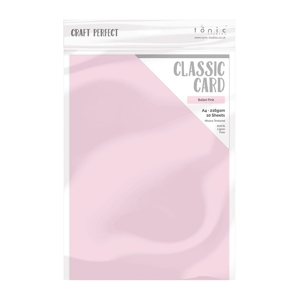 Craft perfect by tonic studios craft perfect • klassieke kaart a4 10pcs ballet pink