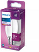 Philips led lamp - kaarslamp met e14 fitting - koelwit licht: 4000k - 25w - mat glas