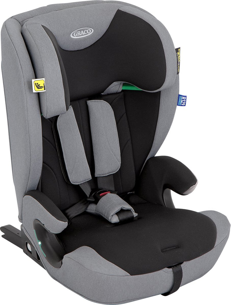 Graco energi - autostoel - inclusief isofix en top tether - meteor - 76 tot 150 cm (ca. 15 maanden tot 12 jaar) - i-size r129
