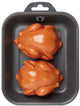 Ecoffier ecoiffier speelgoed dienblad 100% chef met vlees of vis - rollenspel.