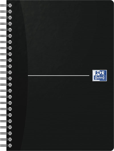 Oxford smart black spiraalblok - a5 - gelijnd - soft cover - 90 vel