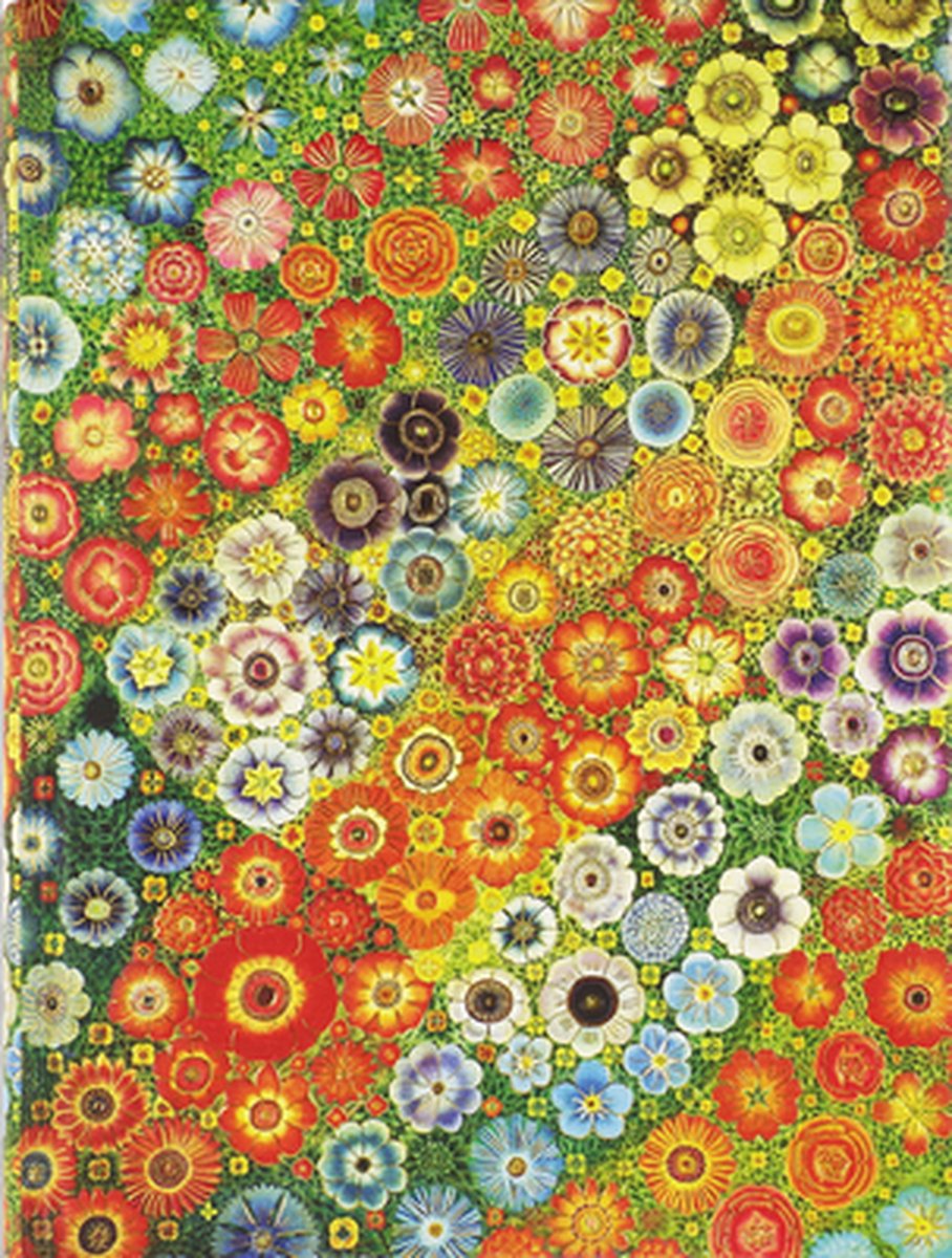 Peter pauper bookbound notitieboek - millefiori - 16x21 cm