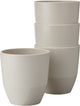 Mepal beker silueta - 4x 200 ml - koffiebeker - nordic white