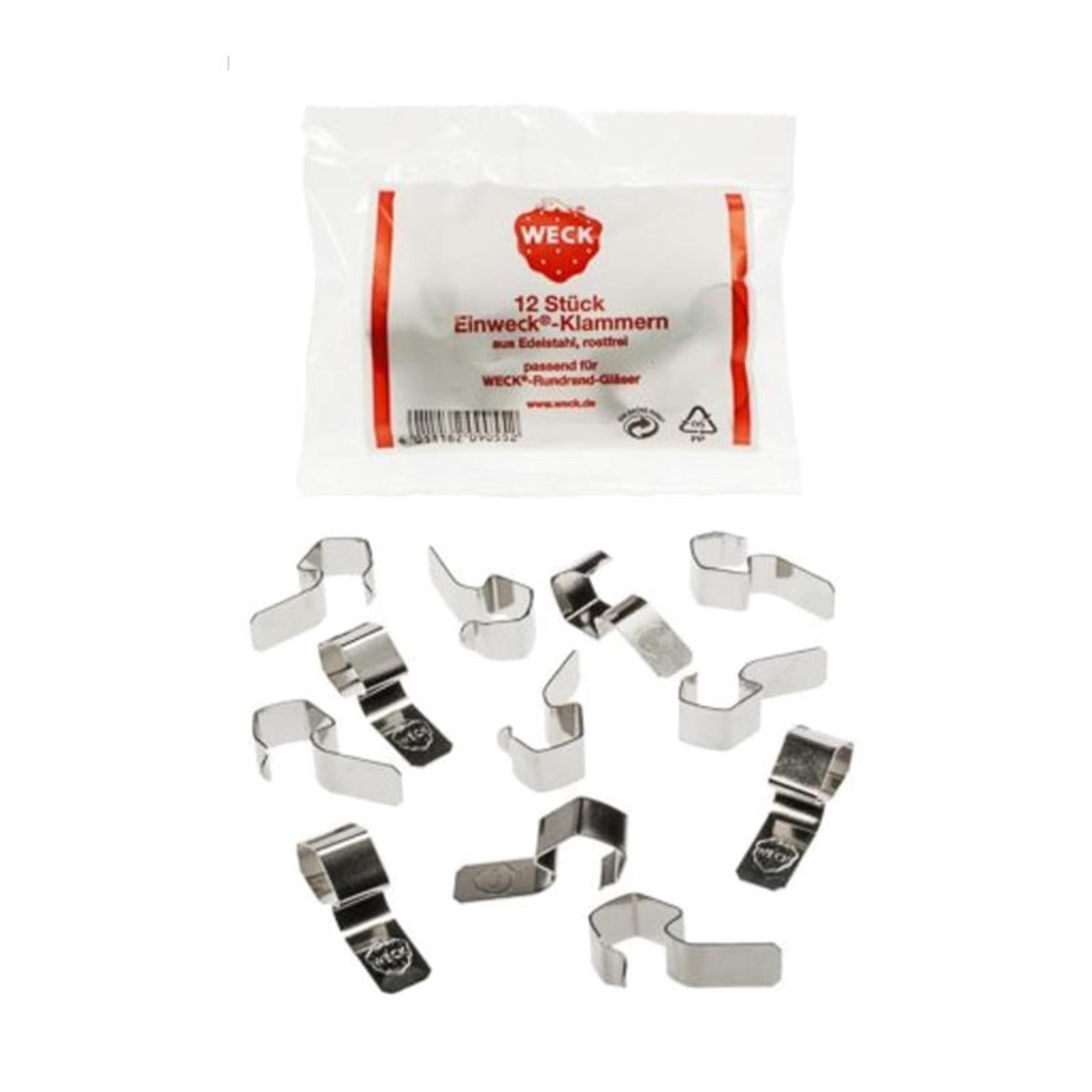 Weck klemmen zakje a 12 stuks