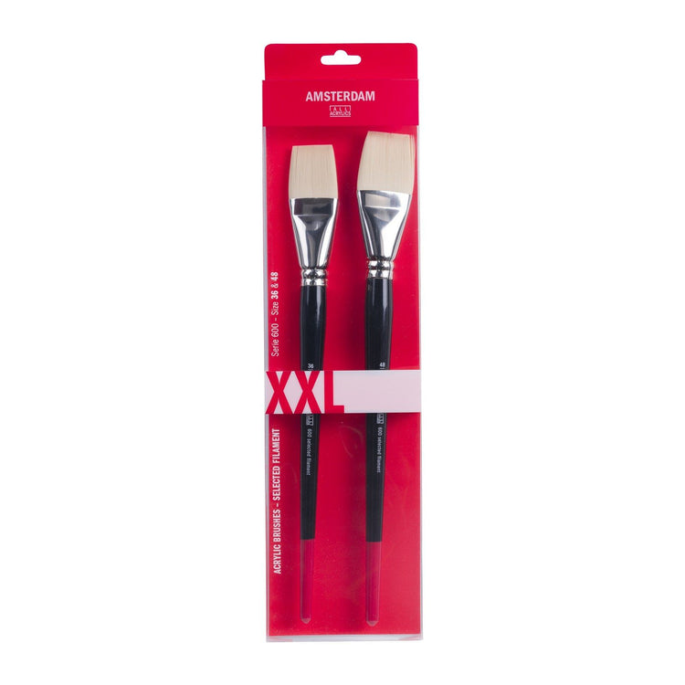 Amsterdam all acrylics amsterdam • brush set series 600 xxl 36-48mm synthetic flat