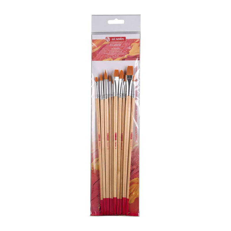 Talens art creation • oil acrylic brush set polyester 10pcs