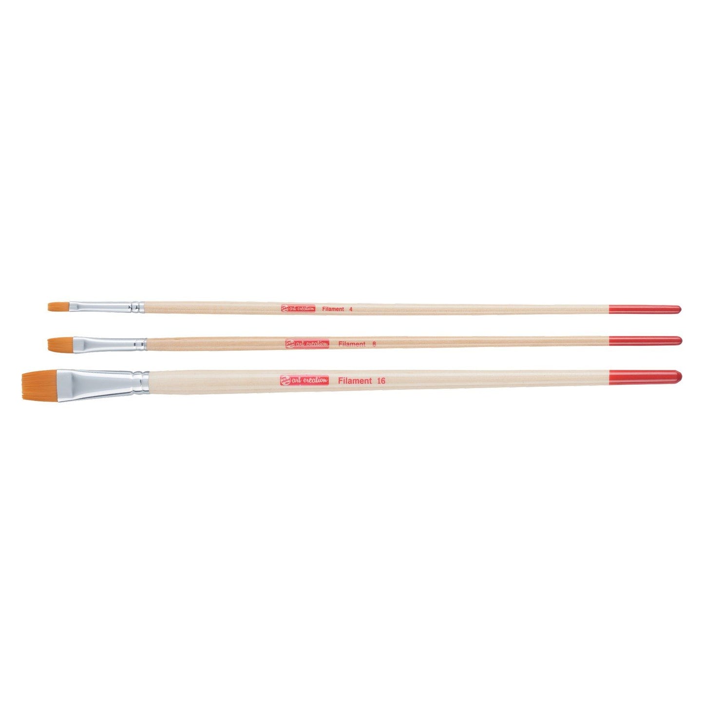 Talens art creation • oil acrylic brush set polyester flat 3pcs