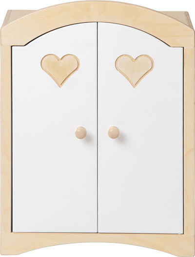Van dijk toys houten poppenkledingkast - wit