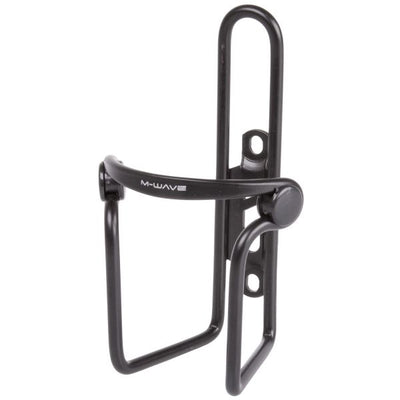 M-wave bidonhouder aluminium met pvc klemmen - zwart