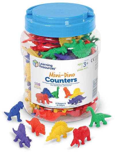 Learning resources mini dino counters (set van 108) - 1+
