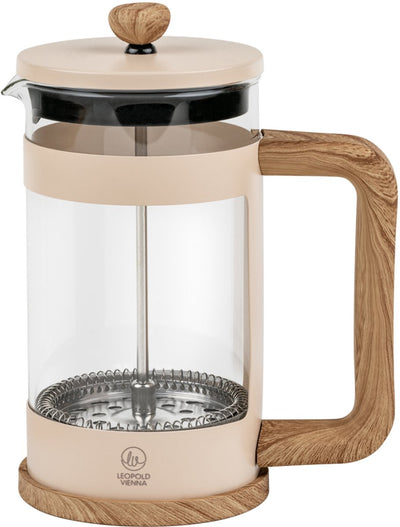 Leopold vienna - cafetiere franca - 600ml - zand