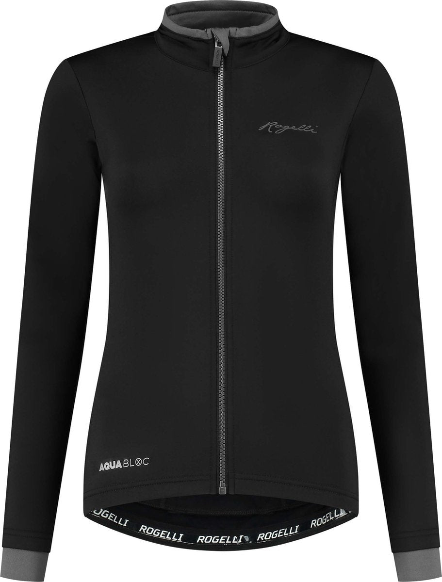 Rogelli essential fietsshirt - lange mouwen - dames - zwart - maat m
