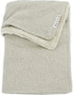 Meyco baby knit basic teddy wiegdeken - sand melange - 75x100cm - 2.0 tog