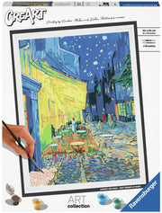 Ravensburger creart schilderen op nummer - cafe terrace van gogh - afbeelding 1