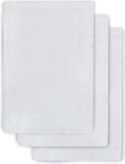 Jollein washandje hydrofiel wit (3pack)