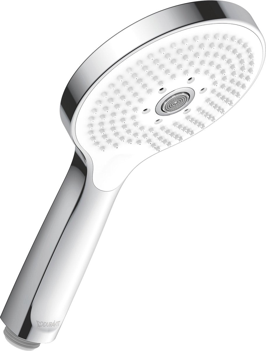 Duravit handdouche 3 standen click! minusflow – douchekop ø120 mm – waterbesparend – easyclean – chroom hoogglans
