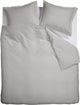 Ambiante satin uni dekbedovertrek - tweepersoons - 200 x 200 220 cm - grijs
