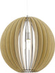 Eglo cossano - hanglamp - 1 lichts - ø500mm. - nikkel-mat - ahorn