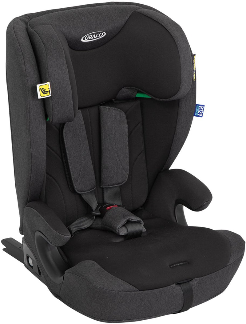 Graco energi - autostoel - inclusief isofix en top tether- midnight - 76 tot 150 cm (ca. 15 maanden tot 12 jaar) - i-size r129