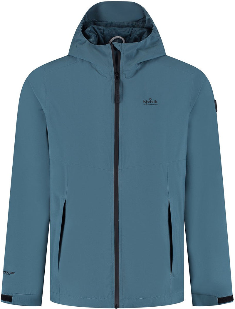 Kjelvik outdoorjas kiron blauw l