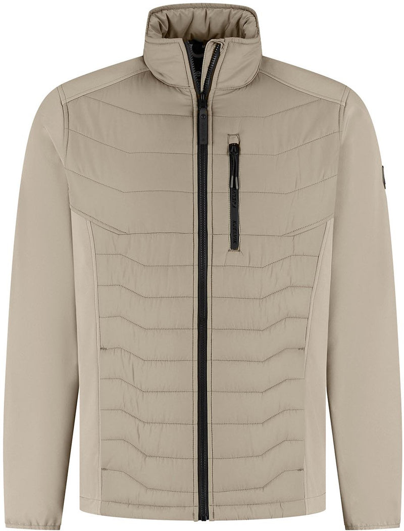 Kjelvik outdoorjas sytze donker zand 5xl