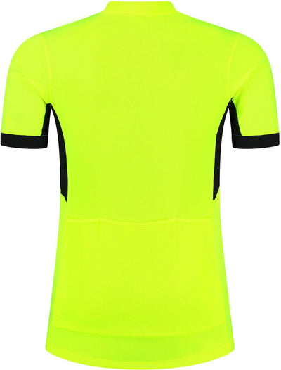 Rogelli core heren fietsshirt - korte mouw - korte rits - fluor zwart