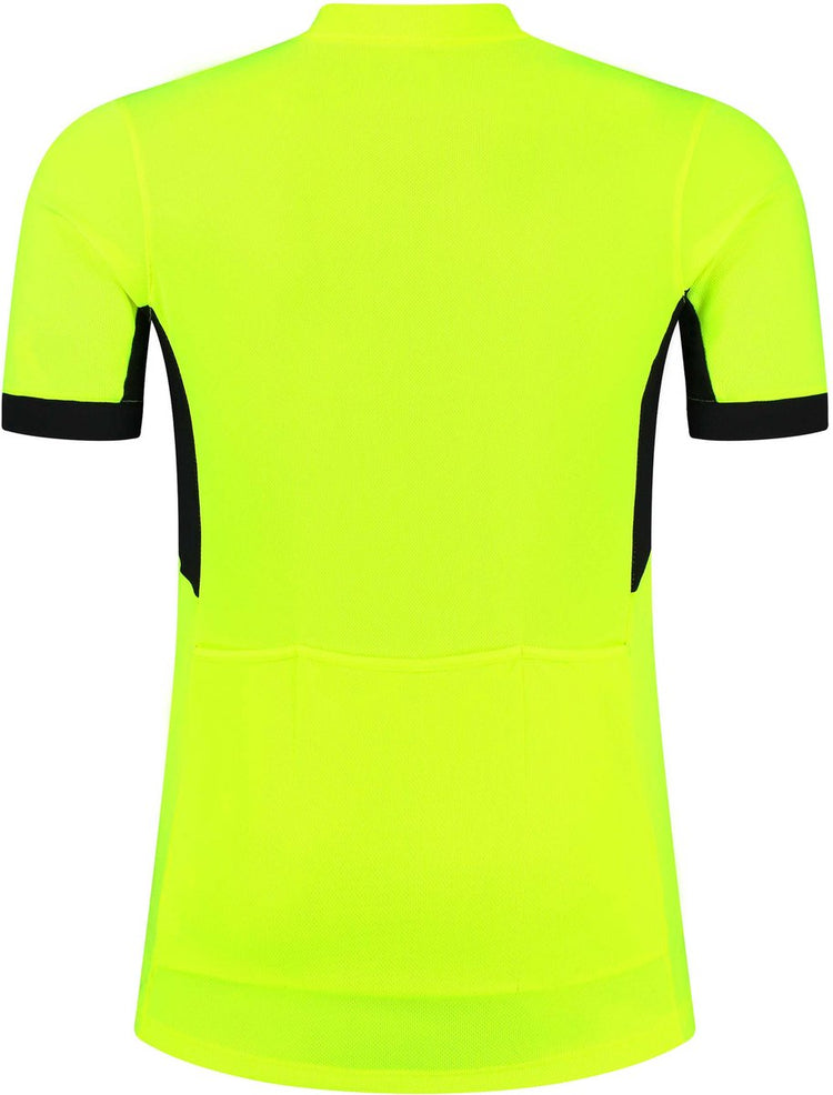Rogelli core heren fietsshirt - korte mouw - korte rits - fluor zwart
