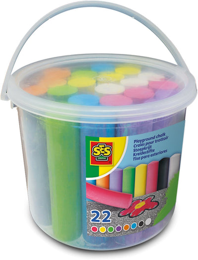 Ses stoepkrijt emmer, 22st.