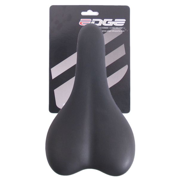 Edge fietszadel sporty - zwart (op kaart)