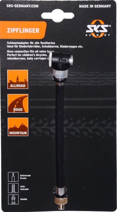 Sks pompd slang zipflinger 175mm zwart