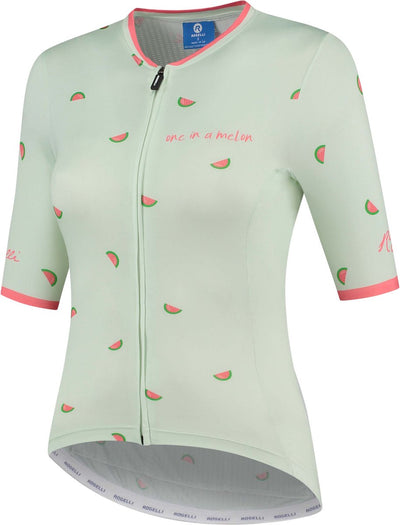 Rogelli fruity fietsshirt - korte mouwen - dames - mint, coral - maat l
