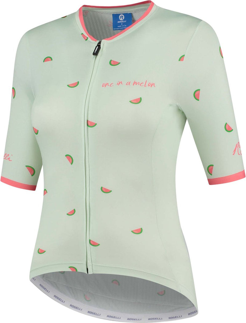 Rogelli fruity fietsshirt - korte mouwen - dames - mint, coral - maat l