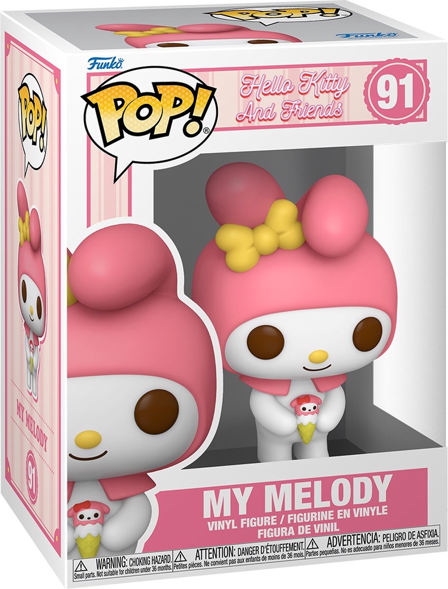 Funko pop sanrio: hello kitty - my melody pop #91