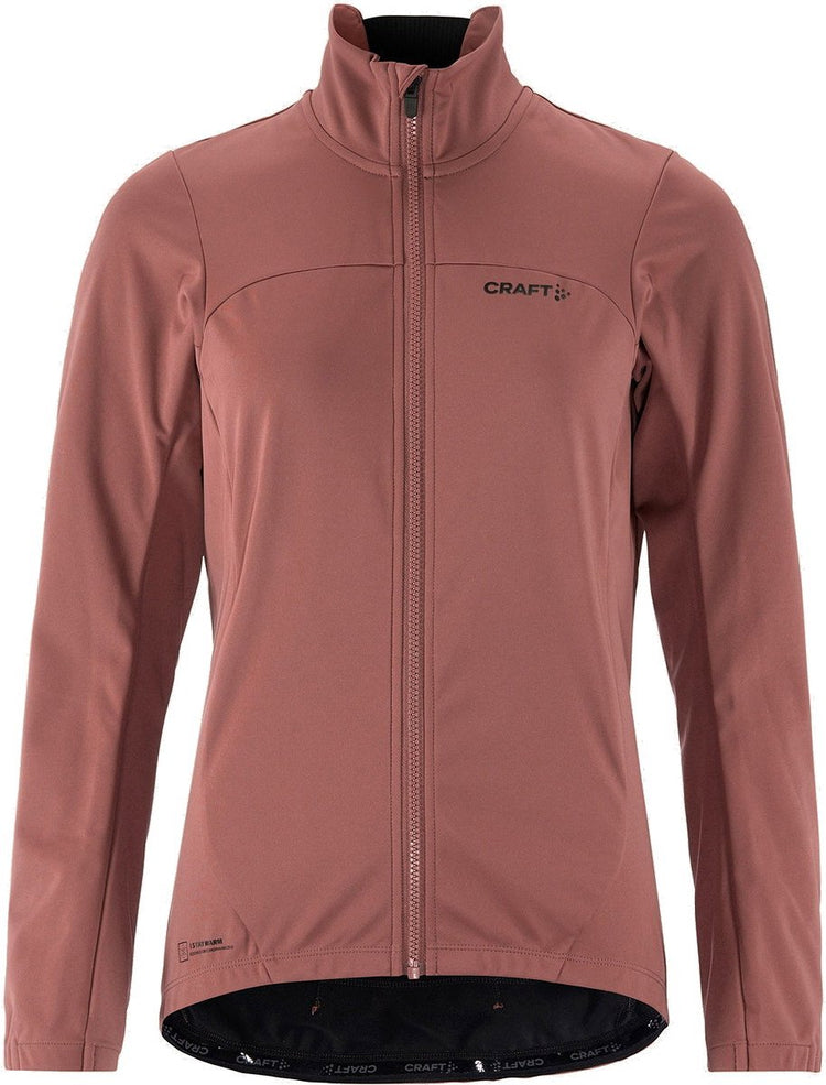 Craft core subz 2 winter fietsjack dames - rose brown | maat: s