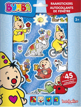 Totum bumba raamstickers, niet permanente verplaatsbare stickers met speelachtergrond - junior educatief speelgoed vanaf 3 jaar - bambolino toys - afbeelding 1
