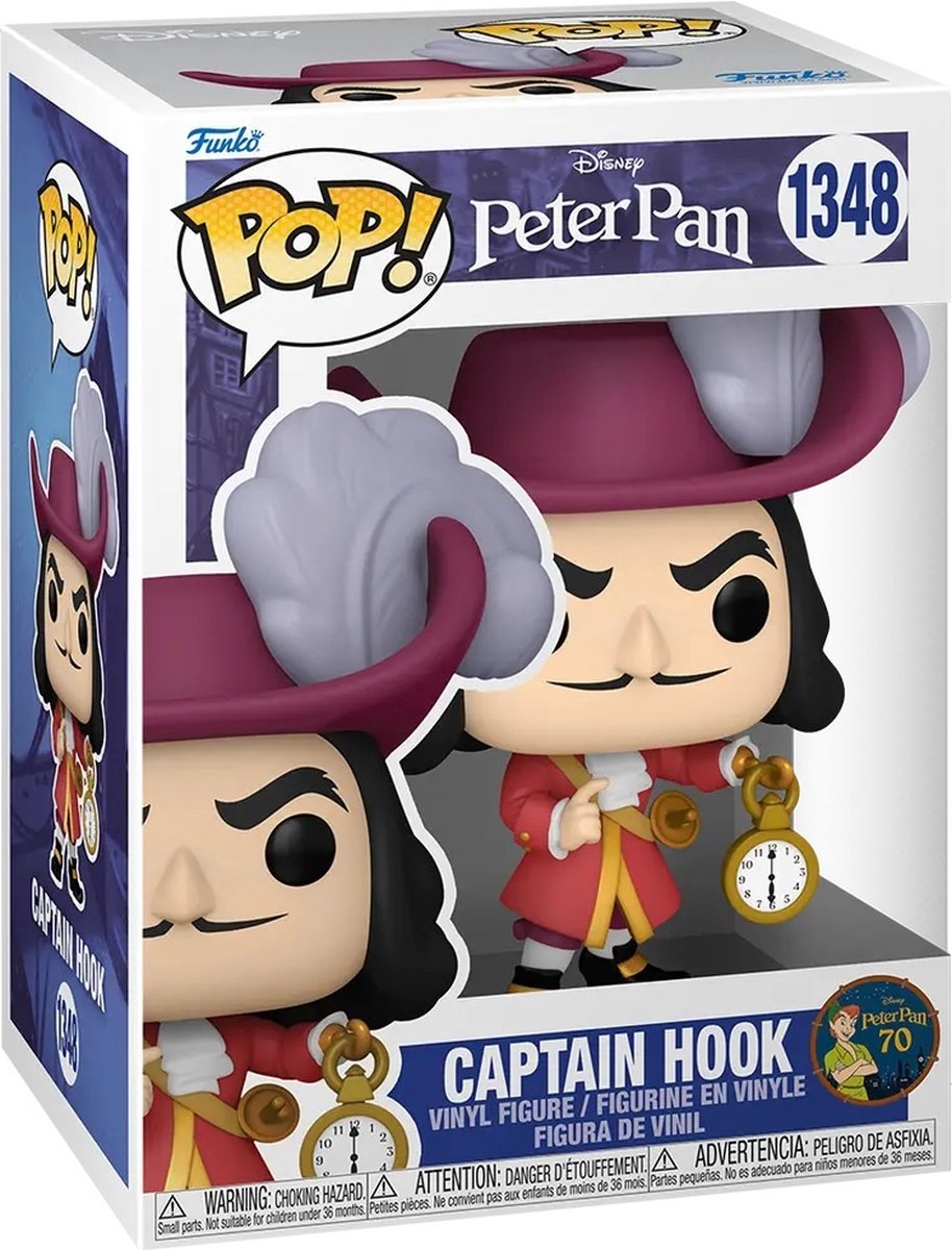 Funko pop disney: peter pan - captain hook - pop #1348