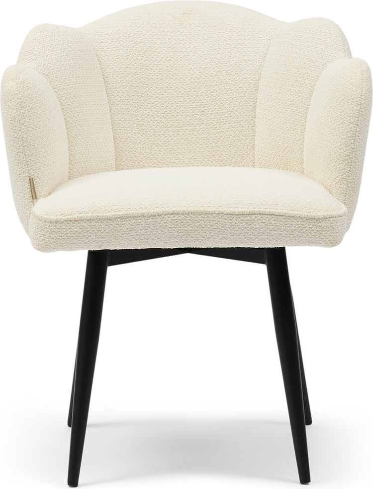 Riviera maison carnaby dac turn leg ivorywhite - polyester, ijzer - ivory white - 66.0x64.0x58.0 cm