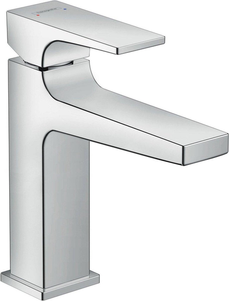 Hansgrohe metropol ééngreeps wastafelmengkraan 110 met afvoerplug mat wit