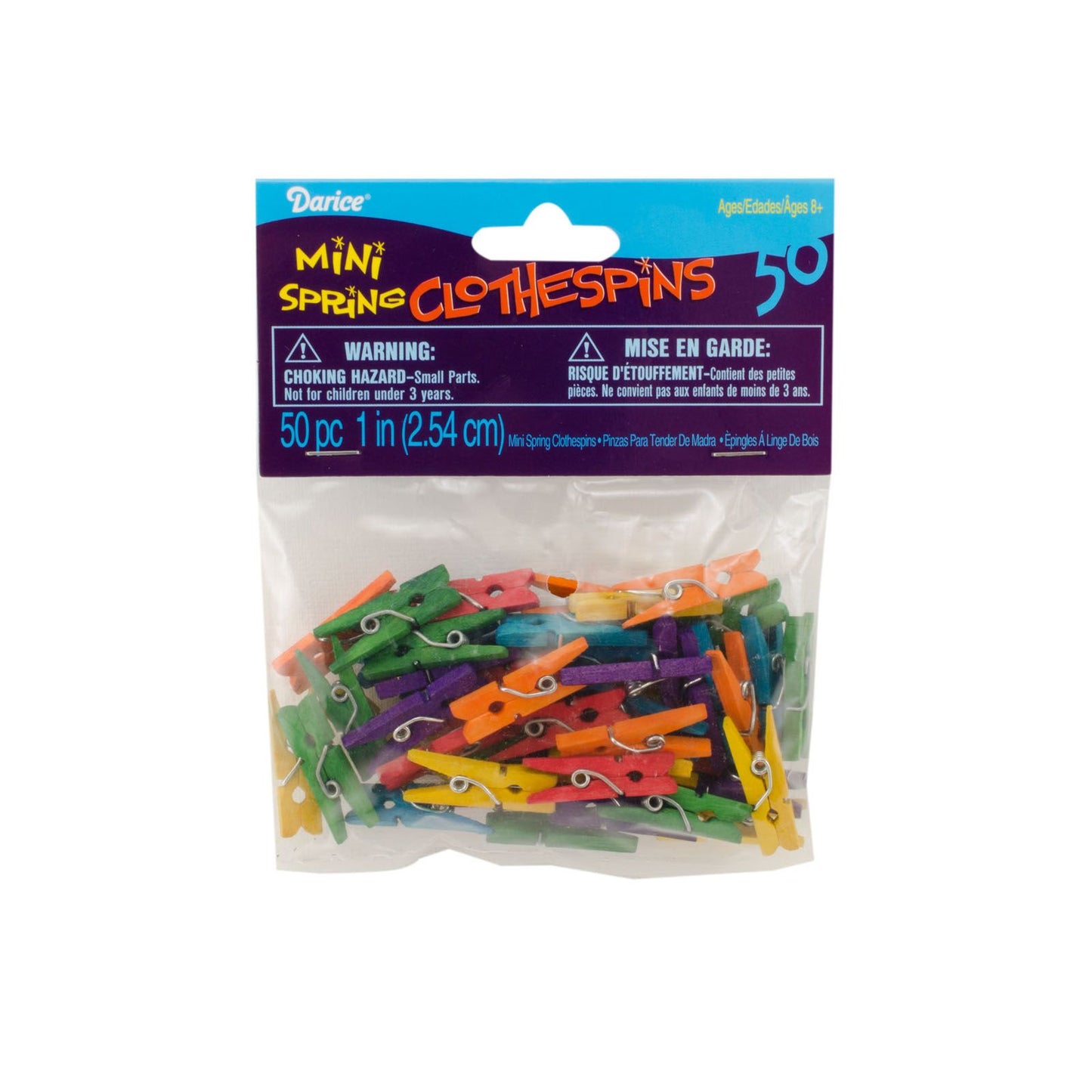 Vaessen creative • wasknijpers 2,5cm colors 50pcs