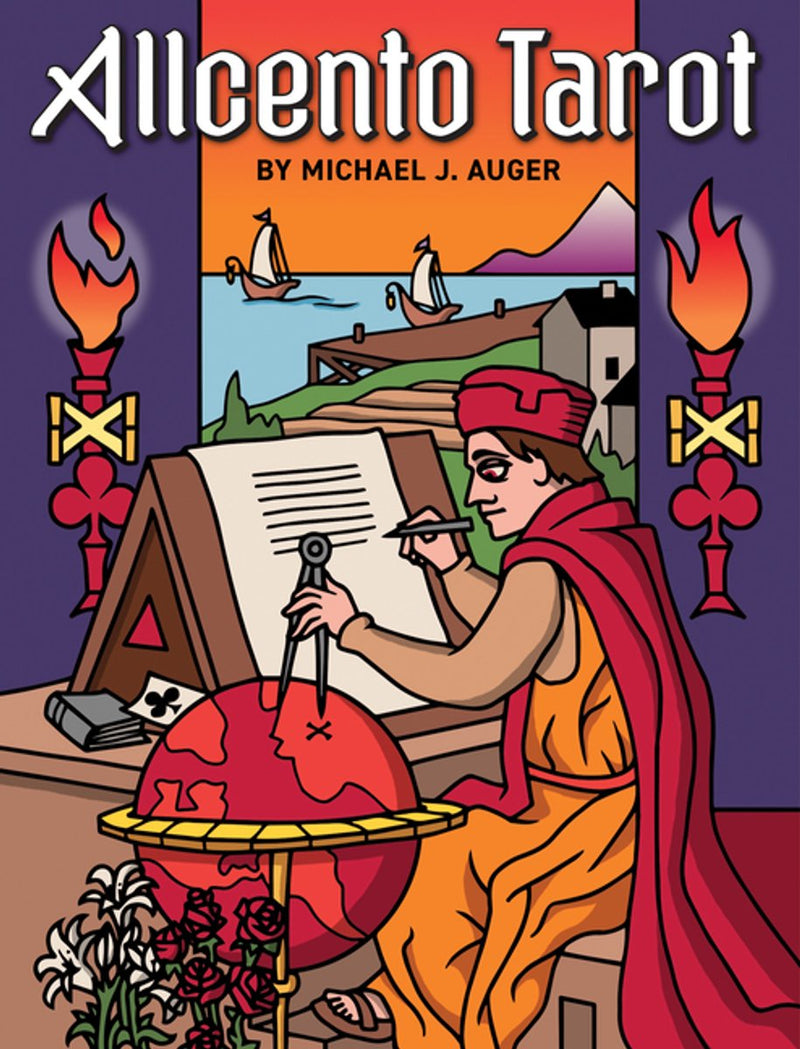 Allcento tarot: expanded deck, 100 tarot cards with whimsical art and black painted edges, zodiac and triumph cards, 144-page illustrated guidebook