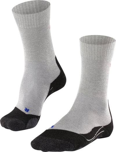 Falke tk2 cool anti-blaar dik lyocell functioneel materiaal wandelsokken heren grijs - maat 46-48